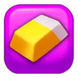 Golden eraser Symbol